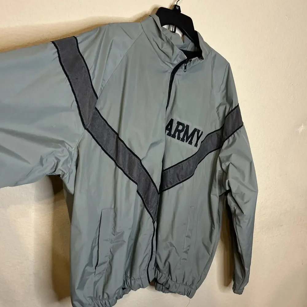 Army PFU Jacket Gray Embroidered Mesh Vented Military Bomber Jacket XL/regular